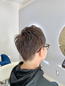 ニックピック(NicPic) 爽やか刈り上げ+アッシュブラウン　/　倉敷　メンズ　ヘッドスパ