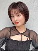 20代30代大人かわいい前髪ありのマッシュショート