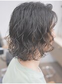 メンズミディアムパーマ　スパイラルパーマ　ボブパーマ