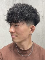 フイ 新宿3丁目(Hui)&nbsp;ハイトーンカラー/マッシュパーマ/アースカラー/men's/