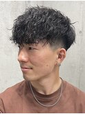ハイトーンカラー/マッシュパーマ/アースカラー/men's/