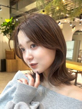 ミンクスオーバー(MINX OVER) 【ボブ】ボブルフ/ネビージュ/小顔/ワンレン