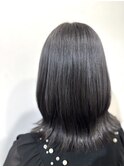 【 明るい髪色からイメチェンダークグレー 】
