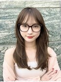 無造作レイヤーが可愛いロングヘア