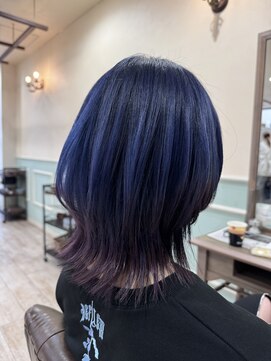 ラボヌールヘアーノーブル 新越谷店(La Bonheur hair noble) 極上髪質改善/ネイビーバイオレット
