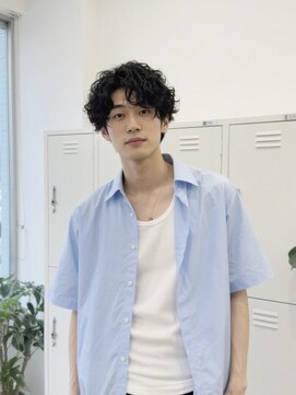 エイチ メンズ(H) ツイストスパイラル短髪アップバングソフトモヒカンオールバング