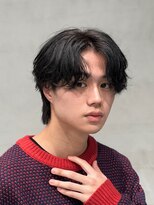 フィフスパーク(fifth PARK) S字のカールが人気のセンターパート×波巻きスパイラルパーマ