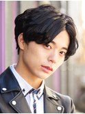 ビジネス 爽やか ニュアンスパーマ　ナチュラル men's 外苑前