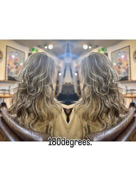 ワンエイティーディグリース 中目黒(180°One Eighty Degrees.) 【海外ヘア/ハイライト/ブリーチ/髪質改善/髪質改善カラー】