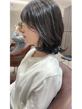 エアー 久留米(AIR) 【久留米】 暗めカラー/前髪カット/くびれエスカール