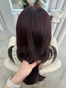 ユイマァル 岡山(YUIMARL) ２０代３０代ロングワインレッドボルドーブリーチなし