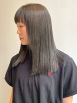 ベルフェミンキルン(Belle femin kilun) 顔周りカット グレージュ 髪質改善 前髪カット 艶髪 20代