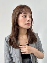 ガーデントウキョウ(GARDEN Tokyo) ミディアムレイヤー/小顔カット/前髪/ココアベージュ