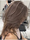 韓国ヘアーハッシュカットレイヤーカットハイライトカラー