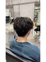 アトラクト バイ ラック 津田沼(Attract by LUCK) フェザーパーマ/津田沼/メンズパーマ/ハイトーン/ブリーチ