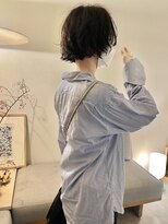 カシ 中目黒(CASI)&nbsp;ボリュームが出るのが心配な方へ｜ニュアンスパーマボブ