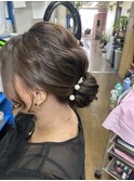 お団子アップスタイル♪ 【ヘアセット/ヘアメイク/ヘアメ/小岩】