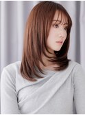 ブリーチなしグレージュブラウンワンホンレイヤー30代40代Y浦和