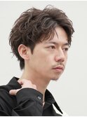 天神メンズパーマツイストスパイラルパーマ波巻きパーマツイスパ