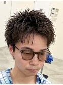 アクティブショートスパイキーショートピンパーマ