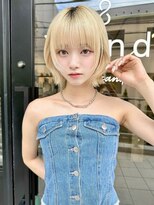 サンドナル 鹿児島天文館(sand NALU)&nbsp;ハッシュカット/グレージュ/デザインカラー[鹿児島天文館]
