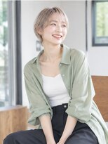 ドット ヘアー(dot.hair)&nbsp;ハイトーンベージュ / コンパクトショート / シースルーバング