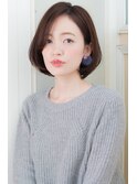 【Un ami】クラシカルボブ×ミルクティーカラー 工藤 由佳
