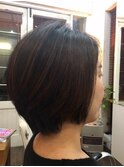 ナチュラルショートボブ