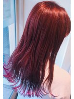 ヘアメイク ポルテ(HAIR MAKE PORTE) ピンクバイオレット×裾カラー
