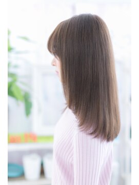 ミック ヘアアンドビューティー 大山店(miq Hair&Beauty) ナチュラルストレート×シースルーバング 好感度◎