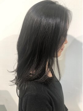 コマ(coma) 【coma中野】ロングレイヤー_ハイライトカラーオリーブカラー