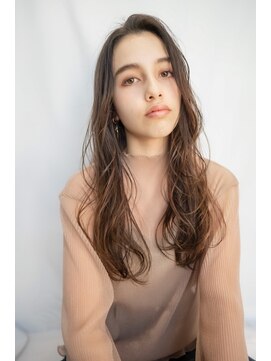 オースティン 錦糸町(AUSTIN) 大人かわいい前髪セシルカットココアブラウンフリンジウェーブ