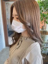 ネッコ(necco)&nbsp;ヨシンモリ巻き透け感ベージュロング