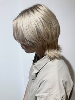 ナルヘアー 越谷(Nalu hair)&nbsp;ホワイトブリーチ/マッシュウルフ