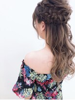 ピカソ こあら店&nbsp;編み込みハーフアップ