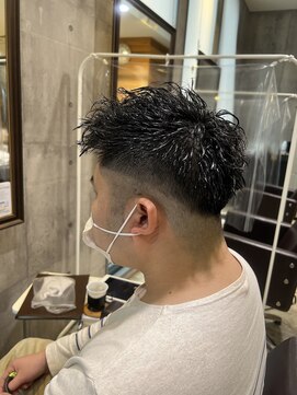 モードケイズ 西宮(MODE K's) 西宮/メンズ/ツーブロック/無造作パーマ/ワイルドアップバング