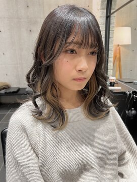 ウェイビィ 藤沢(WAVY) 波巻き×インナーグレージュ【WAVY藤沢】