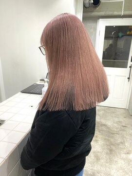 ゲーム 渋谷店(GAME) ダブルカラーピンクベージュケアブリーチハイトーン髪質改善