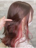 イメチェン/チェリーブラウン/フェニミン/インナーカラー