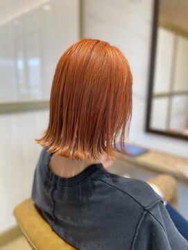 ラポールヘアー(rapport hair) 【オレンジ】 【外ハネボブ】