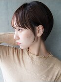 ショートカット×ひし形ショートボブ×前髪あり20代30代40代 s03
