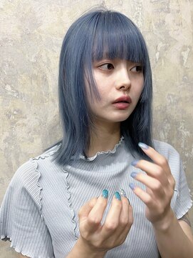 サル(saru) ☆アイスブルー×顔まわりカット☆