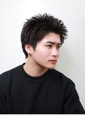 スパイキーショート 短髪 メンズ ベリーショート 眉毛 