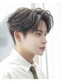 ニュアンス黒髪センターパート