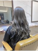 ゆるふわロング×アッシュグレー＊