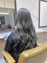 ラポールヘアー(rapport hair)&nbsp;ゆるふわロング×アッシュグレー＊