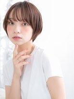 アン 武蔵小杉(un) 武蔵小杉/髪質改善/くすみベージュ×丸みショート耳かけボブ
