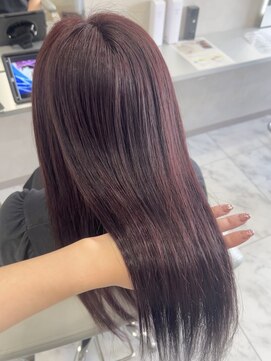 キング(K!ng) 縮毛矯正髪質改善ハイライトレイヤーカット楠葉美容室エクステ