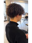 10代20代韓流☆ソフトツイストスパイラルパーマセンターパート