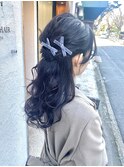 ハーフアップアレンジ